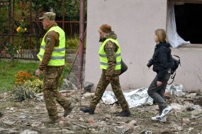 Consequences of the shelling in the village of Lapaivka