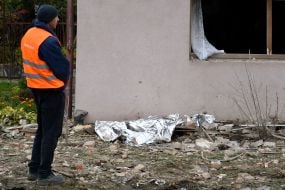 Consequences of the shelling in the village of Lapaivka