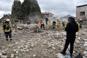 Наслідки обстрілу в селі Лапаївка