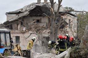 Наслідки обстрілу в селі Лапаївка