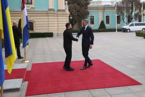 Volodymyr Zelenskyy and Dick Schoof