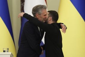 Volodymyr Zelenskyy and Dick Schoof