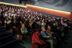 Guests at the premiere of the documentary film "Palyanytsia" in Kyiv