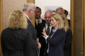 Andriy Sybiga and Kaia Kallas