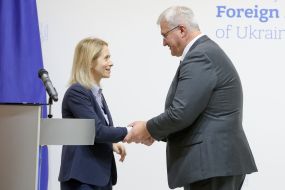 Andriy Sybiga and Kaia Kallas
