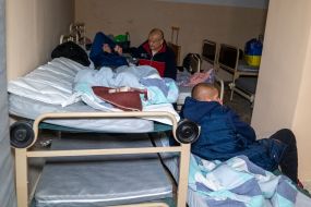 Patients in shelter