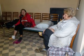 Patients in shelter