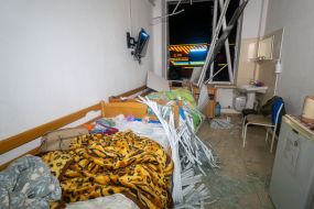 Разбитая палата эндокринологического отделения одной из больниц Харькова
