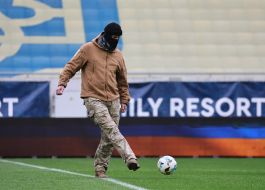 The first symbolic kick of the ball