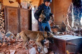 Последствия обстрела Харькова