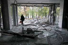 Последствия обстрела Киева