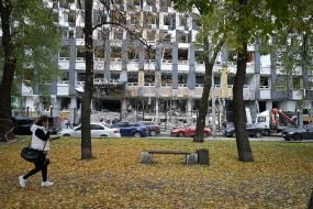 Последствия обстрела Киева
