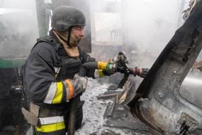 Elimination of the consequences of KAB strikes on a civilian automobile enterprise in Kharkiv