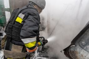 Elimination of the consequences of KAB strikes on a civilian automobile enterprise in Kharkiv
