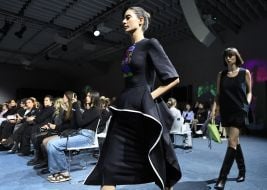 A fashion show by designer Olesia Gryn