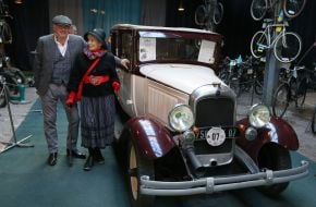 Exhibition of unique retro technology on the occasion of the Day of the Motorist and Road Worker at the Retro Garage Technology Museum in Lviv