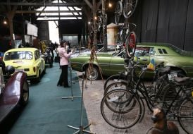 Exhibition of unique retro technology on the occasion of the Day of the Motorist and Road Worker at the Retro Garage Technology Museum in Lviv