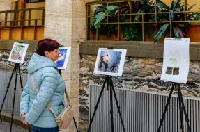 Exhibition of works of participants of the creative works competition "Postcard of Peace"