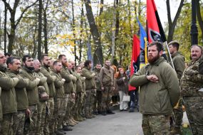 Сергей Филимонов и военнослужащие батальона «Волки Да Винчи»