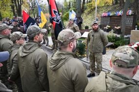 Сергей Филимонов и военнослужащие батальона «Волки Да Винчи»