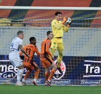 Игровой момент матча