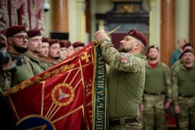 Нагородження воїнів Десантно-штурмових військ ЗСУ державними нагородами з нагоди їхнього професійного свята в Києві