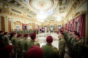 Awarding of soldiers of the Airborne Assault Troops of the Armed Forces of Ukraine with state awards on the occasion of their professional holiday in Kyiv