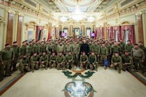 Awarding of soldiers of the Airborne Assault Troops of the Armed Forces of Ukraine with state awards on the occasion of their professional holiday in Kyiv