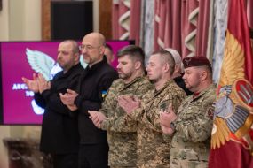 Rustem Umerov and Denys Shmyhal