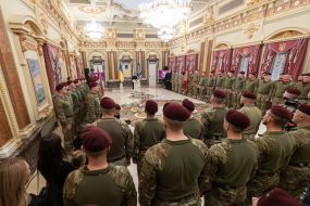 Awarding of soldiers of the Airborne Assault Troops of the Armed Forces of Ukraine with state awards on the occasion of their professional holiday in Kyiv