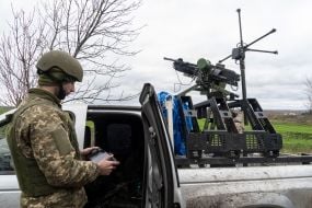 Военнослужащие противовоздушной обороны в Харьковской области