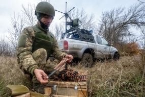 Военнослужащие противовоздушной обороны в Харьковской области
