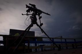 Вогнева група штурмового полку «Цунамі» бригади національної поліції «Лють» захищає повітряний простір над Одесою