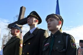 Перепоховання польських солдат у м.Мостиська