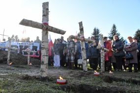 Перепоховання польських солдат у м.Мостиська