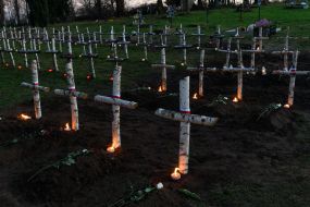 Перепоховання польських солдат у м.Мостиська