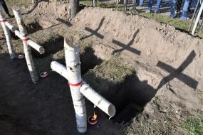 Перепоховання польських солдат у м.Мостиська