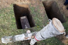 Перепоховання польських солдат у м.Мостиська