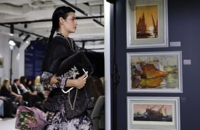 Roksolana Bohutska's clothing collection show "Lviv Fashion Show" in Lviv