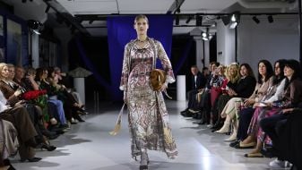 Roksolana Bohutska's clothing collection show "Lviv Fashion Show" in Lviv