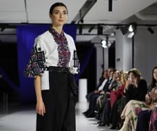 Roksolana Bohutska's clothing collection show "Lviv Fashion Show" in Lviv