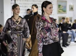 Roksolana Bohutska's clothing collection show "Lviv Fashion Show" in Lviv