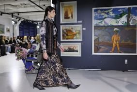 Roksolana Bohutska's clothing collection show "Lviv Fashion Show" in Lviv