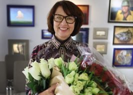 Roksolana Bohutska's clothing collection show "Lviv Fashion Show" in Lviv