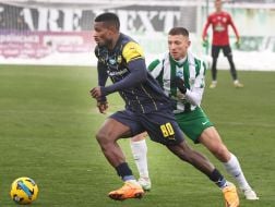 Игровой момент матча