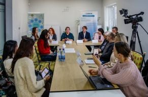 Участники пресс-конференции