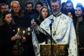 Farewell to fallen servicemen Myroslava Kopcha and Artur Vilchynsky