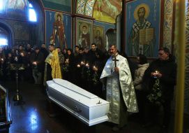 Farewell to fallen servicemen Myroslava Kopcha and Artur Vilchynsky