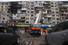 Последствия обстрела Киева