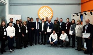 Совместное фото участников презентации профориентационного хаба